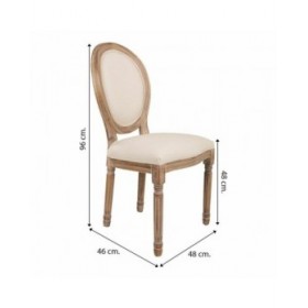 Sedia da Sala da Pranzo Alexandra House Living Beige 46 x 96 x 48 cm