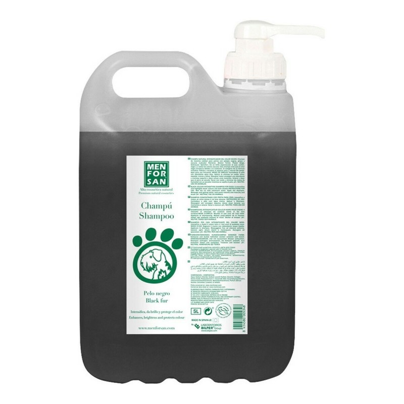Shampoo per animali domestici Menforsan 5 L Cane Capelli Scuro