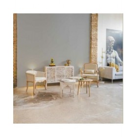 Poltrona Alexandra House Living Grigio 72 x 92 x 64 cm Tappezzato