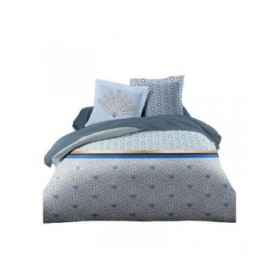 Set di copripiumino HOME LINGE PASSION Azzurro Bianco Letto matrimoniale 240 x 260 cm