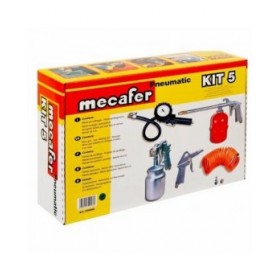 Kit di accessori per compressori d'aria MECAFER 5 Pezzi