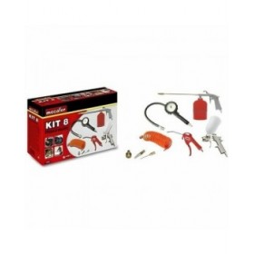Kit di accessori per compressori d'aria MECAFER 8 Pezzi