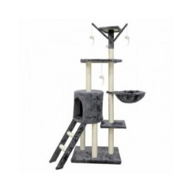 Tiragraffi per Gatti Jipsy 79 x 34 x 138 cm Grigio Sisal Ø 7 cm