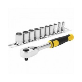 Chiave a cricchetto Stanley 72 DET STMT82666-0 1/4" Metallo 11 Pezzi