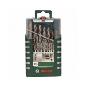 Set di trapani BOSCH 2609255133 Elicoidale Acciaio Alta velocità 19 Pezzi