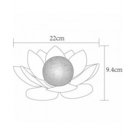 Lampada da tavolo Galix Waterlily Grigio