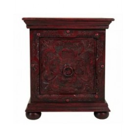 Comodino Alexandra House Living Rosso 40 x 59 x 50 cm