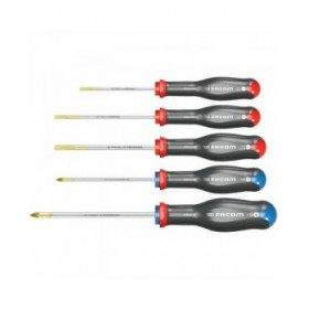 Set di Cacciaviti Facom Protwist AT.5PB Alba Plana Pozidriv 5 Pezzi