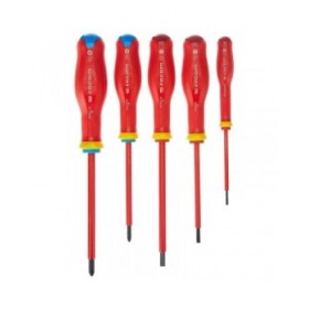 Set di Cacciaviti Facom Protwist Isolated 1000V AT5VE.PB Alba Plana Pozidriv 5 Pezzi