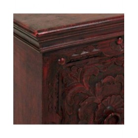 Comodino Alexandra House Living Rosso 40 x 59 x 50 cm