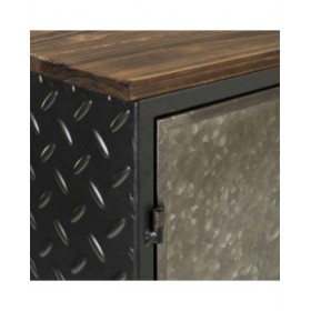 Comodino Alexandra House Living Marrone Grigio 23 x 56 x 37 cm