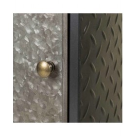 Comodino Alexandra House Living Marrone Grigio 23 x 56 x 37 cm