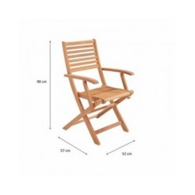 Sedia da giardino 57,5 x 56 x 90 cm (2 Unità)