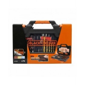 Set di punte per trapano e punte per trapano Black & Decker A7231 76 Pezzi