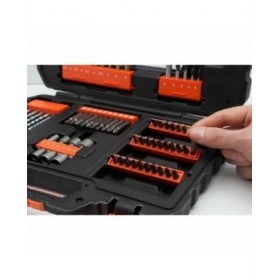 Set di punte per trapano e punte per trapano Black & Decker A7231 76 Pezzi