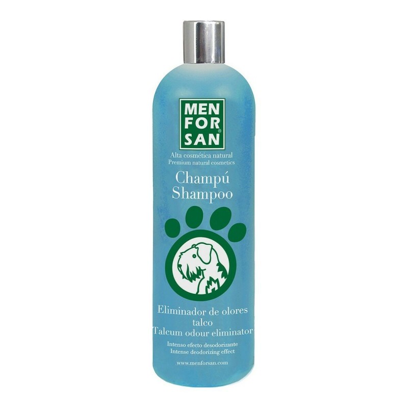 Shampoo per animali domestici Menforsan Talco 1 L Cane Eliminazione di odori