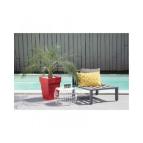 Vaso EDA Tuscan Rosso polipropilene Quadrato 39 x 39 x 53 cm