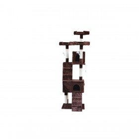 Albero tiragraffi per gatti Gloria 50 x 50 x 170 cm Marrone Legno Carta Sisal
