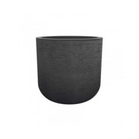 Vaso EDA Grigio Grigio scuro Plastica Rotondo Rotonda Moderno Ø 50 cm