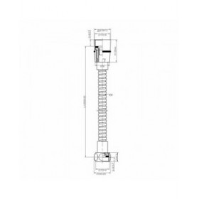 Tubo per Doccia Rousseau 4229511 Acciaio inossidabile 150 cm