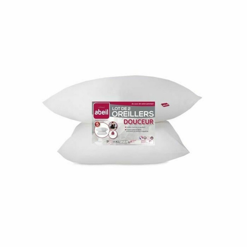 Cuscino Abeil Bianco 60 x 60 cm (2 Unità)