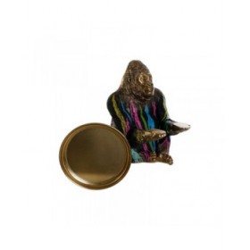 Statua Decorativa DKD Home Decor 38 x 46 x 50,5 cm Multicolore Gorilla