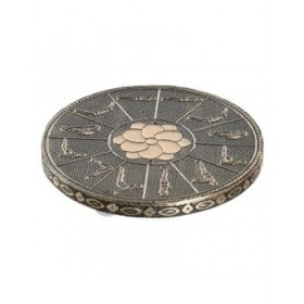 Supporto DKD Home Decor Incenso Legno Alluminio 10 x 10 x 1 cm Indiano