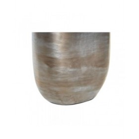 Vaso DKD Home Decor 17 x 9 x 47 cm Cristallo Alluminio Multicolore Moderno