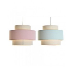 Lampadario DKD Home Decor 40 x 40 x 30 cm Verde Rosa chiaro 50 W (2 Unità)