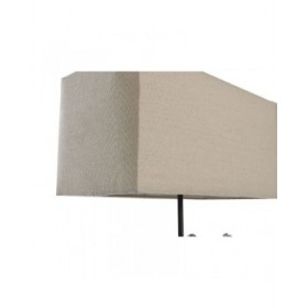 Lampada da tavolo DKD Home Decor 36 x 21,5 x 43 cm Argentato Beige Metallo Resina 220 V 50 W