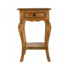 Comodino Alexandra House Living Dorato 28 x 61 x 38 cm