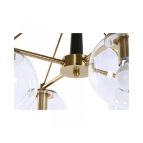 Lampadario DKD Home Decor 50 x 50 x 144 cm Cristallo Dorato Metallo 50 W