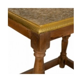 Tavolino da Caffè Alexandra House Living Marrone Dorato Legno di mango 33 x 45 x 48 cm