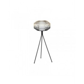 Lampada da Terra DKD Home Decor Nero Dorato Ferro 50 W 220 V 39 x 39 x 103 cm