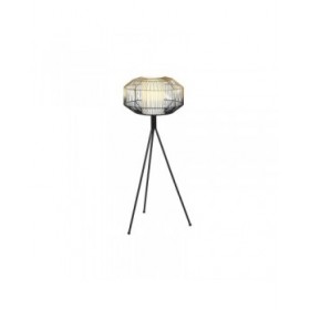 Lampada da Terra DKD Home Decor Nero Dorato Ferro 50 W 220 V 39 x 39 x 103 cm