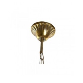 Lampadario DKD Home Decor Dorato Metallo Multicolore 40 W 50 W 24 x 24 x 42 cm
