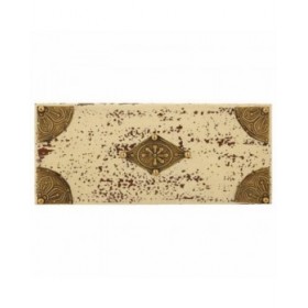 Scatola-Portagioie Alexandra House Living Crema Legno di mango 10 x 19 x 24 cm 5 cassetti