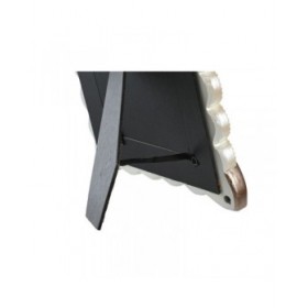Cornice Portafoto DKD Home Decor 22,8 x 2,6 x 28,6 cm Cristallo Rame Bianco Resina Romantico