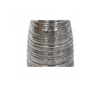 Vaso DKD Home Decor 24 x 24 x 67 cm Finitura invecchiata Argentato Dorato Alluminio Moderno (2 Unità)