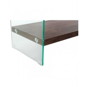 Scaffale DKD Home Decor Marrone scuro Cristallo Legno di noce Legno MDF 80 x 40 x 150 cm (1)