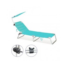Marbueno Parasole inclinabile in alluminio assortito per spiaggia e piscina 51x54x37 cm 10366