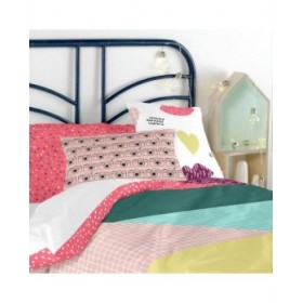 Fodera per cuscino HappyFriday BALENO TEEN Multicolore 50 x 30 cm 15 x 1 x 38 cm