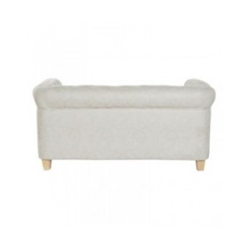 Divano DKD Home Decor 151 x 82 x 70 cm Naturale Legno Marrone Crema Vintage