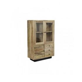 Stand Espositore DKD Home Decor Cristallo Legno di mango 90 x 40 x 190 cm