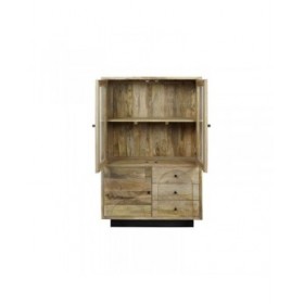 Stand Espositore DKD Home Decor Cristallo Legno di mango 90 x 40 x 190 cm