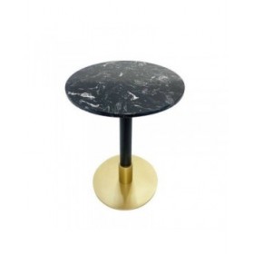 Tavolo aggiuntivo DKD Home Decor 45 x 45 x 51 cm Nero Metallo Marmo