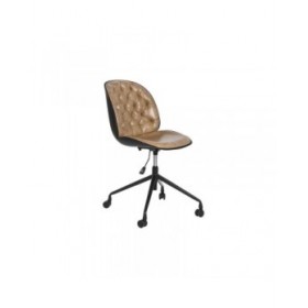 Sedia da Ufficio DKD Home Decor Marrone Chiaro polipropilene 47,5 x 57,5 x 83 cm