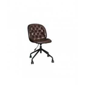 Sedia da Ufficio DKD Home Decor 47,5 x 57,5 x 83 cm Marrone scuro polipropilene