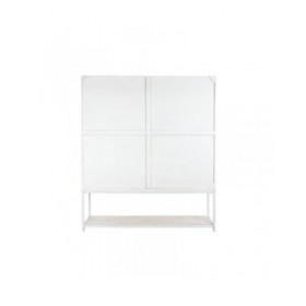 Scaffale DKD Home Decor Bianco Nero Metallo Legno di mango 170 x 45 x 200 cm