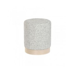 Poggiapiedi DKD Home Decor 32 x 32 x 38 cm Scandi Grigio chiaro